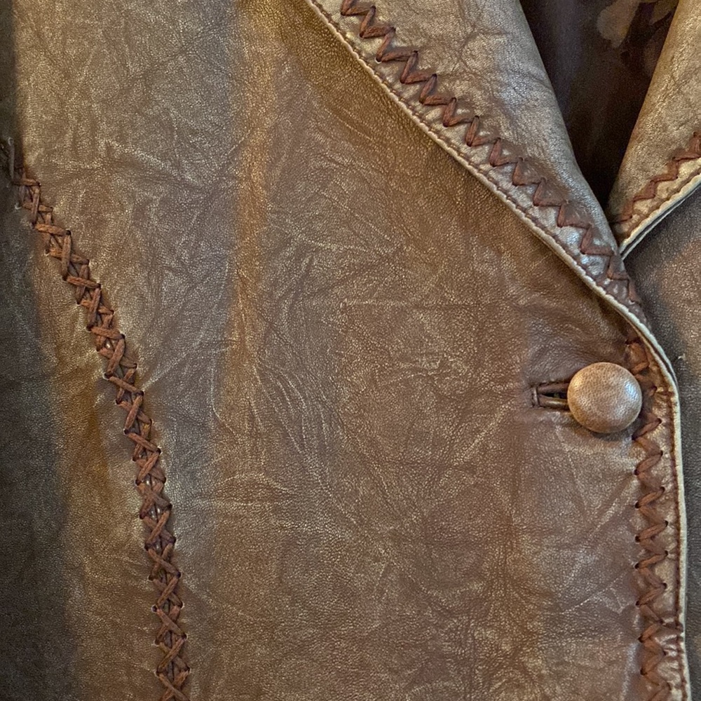 Scully Brown Leather Jacket; Size XXL - Picture 5 of 13